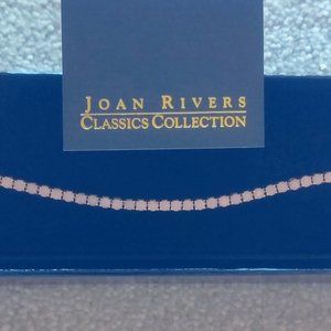 NIB Goldtone faceted pink stone tennis bracelet